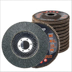 Jumbo Zirconia Flap Discs 4 1/2 for Angle Grinder, 80 Grit 4.5" x 7/8" High Density Type 29 Arbor Grinding Wheels for Wood Finishing, Rust Removal, Metal Sanding - 10 Pack