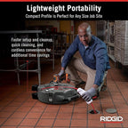 RIDGID 76193 FlexShaft K9-102+ Drain Cleaning Machine for 1 1/4-2" (32-50 mm) Pipes with 50' (15,2 m) 1/4" (6 mm) Cable and Kit