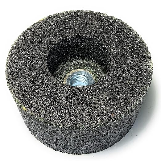SIGNI 4 Inch Green Grinding Stone with 5/8-11 Thread (1 Pack, 4X2X5/8-11,120 Grit)
