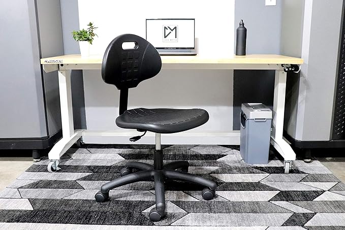 Chair Master (Low Table Chair, Standard Casters - Easy to Clean! Ergonomic Polyurethane Chair. Seat Height Range 15.5"-20.5".