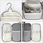 Hanging Toiletry Bag Extra Large Capacity | Premium Travel Organizer Bags For Men And Women | Durable Waterproof Nylon Bathroom, Shower, Makeup Bag For Toiletries, Cosmetics, Brushes