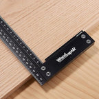 Precision Square Ruler for Measuring and Marking - Aluminum Steel Framing Tool for Professional Carpentry Use (100mm)