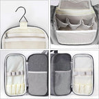 Hanging Toiletry Bag Extra Large Capacity | Premium Travel Organizer Bags For Men And Women | Durable Waterproof Nylon Bathroom, Shower, Makeup Bag For Toiletries, Cosmetics, Brushes