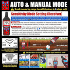 NOYAFA nf-826 Underground Cable Locator, Wire Tracking Detector, Wall and Underground Pipeline Wire Detector. Fuse, Switch, Short Circuit Breaker Fault Finder/Rechargeable Underground Wire Detector