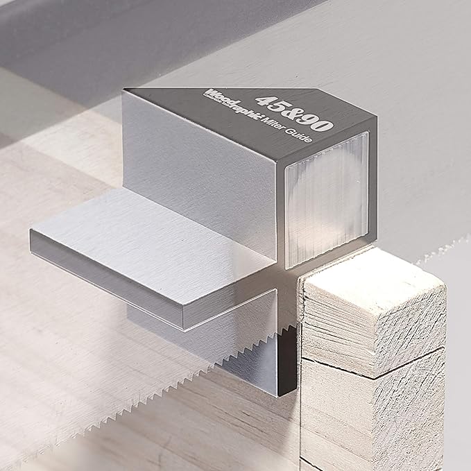 Dovetail Saw Guide Set – 1:8 & 45°/90° Magnetic Layout Tool for Joinery in Hardwood and Framing – CNC Aluminum Precision Marker for Woodworking Projects