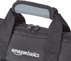 Amazon Basics Durable Wear-Resistant Base, Tool Small Standard Bag with Strap, 12 Inch, Black & Gray