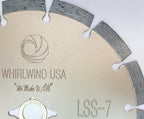 LSS 7 Inch Diamond Blade,Dry or Wet Cutting Hot Pressing Process Saw Blades Broadened Cutter Head, for Concrete Stone Brick Masonry (7")
