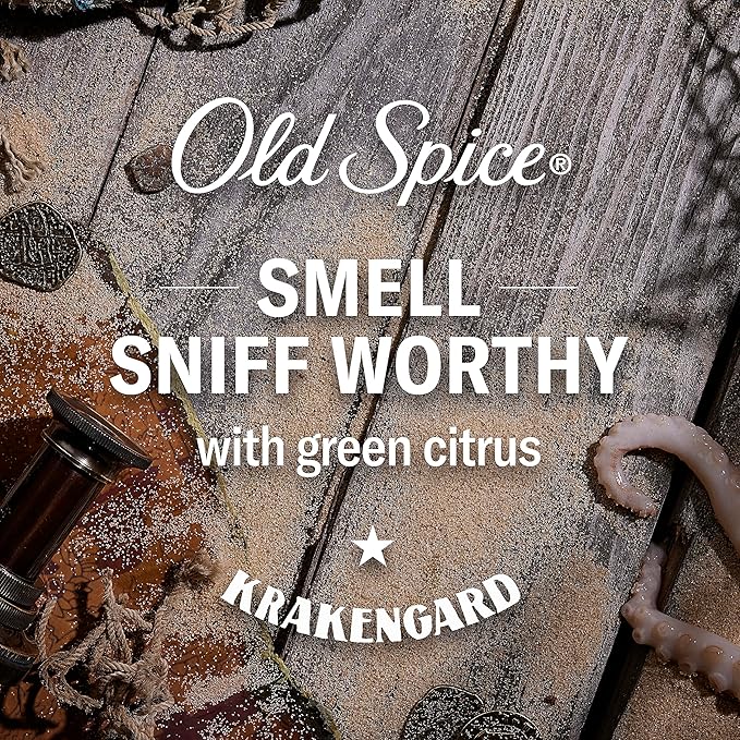 Old Spice Body Wash for Men, Krakengard, Long Lasting Lather, 24 FL OZ (Pack of 4)-VeraVaultWomen