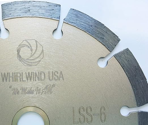 LSS 6 Inch Dry or Wet Cutting General Purpose Power Saw Segmented Diamond Blades for Concrete Stone Brick Masonry (Factory Direct Sale) (6")
